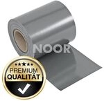 Noor Zaunblende PVC blickdicht 35 Meter inkl. 25 Klemmschienen-steingrau