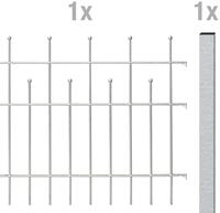 Alberts&reg; Zaun-Anbauset Madrid,fvz,z.Einbet.,L&auml;nge:2 m,H&ouml;he:495 mm 507855