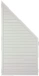 T&J LIGHTLINE Kunststoff Zaunelement Ecke links 900 x 1800/900 mm Wei&szlig;