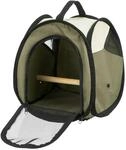 TRIXIE Transporttasche, Vogel, 27 &times; 32 &times; 27 cm, beige/olivgr&uuml;n