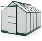 Vitavia Gew&auml;chshaus Apollo 6200 inkl. 2 Dachfenstern - 6,2 m&sup2;-dunkelgr&uuml;n-6 mm