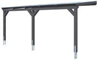 Skan Holz Wandanbau-Carport Vogtland 300 x 541 cm-schiefergrau Holzcarport