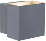 Paulmann Au&szlig;enwandleuchte Cybo 100 x 100 mm Grau Aluminium