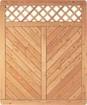 T&J SKAGEN RANK Sichtschutzzaun L&auml;rche 1500 x 1800 mm