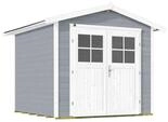 Weka 21 mm Gartenhaus 224 235 x 239 cm grau - 50 % Rabatt auf Dacheindeckung