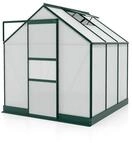 Vitavia Gew&auml;chshaus Apollo 3800 inkl. 1 Dachfenster - 3,8 m&sup2;-dunkelgr&uuml;n-6 mm