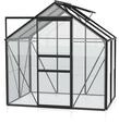 Vitavia Gew&auml;chshaus Venus 2500 inkl. 1 Dachfenster - 2,5 m&sup2;-schwarz-3 mm