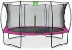 EXIT Silhouette Trampolin mit Sicherheitsnetz-&Oslash; 427 cm-rosa