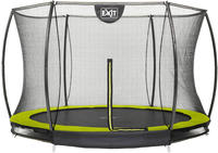 Exit Silhouette Bodentrampolin mit Sicherheitsnetz-&Oslash; 305 cm-gr&uuml;n