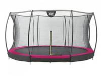 Exit Silhouette Bodentrampolin mit Sicherheitsnetz-&Oslash; 427 cm-rosa