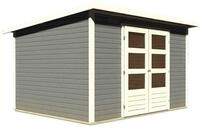 Karibu Gartenhaus Stockach 5 - 19 mm-305 x 246 cm-terragrau