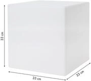 8 seasons design LED-Dekoleuchte Shining Cube 33 cm (RGB)