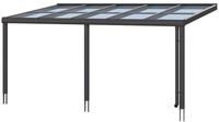 Skan Holz Aluminium Terrassen&uuml;berdachung Monza Breite 541 cm-541 x 257 cm (Gr.