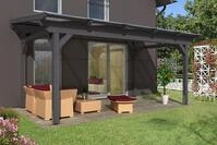 Skan Holz Sanremo aus Leimholz ohne Mittelpfosten Breite 541 cm freistehende