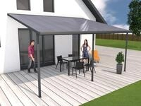 Gutta Terrassendachsystem 4,06 m Dachtiefe, Typ F anthrazit
