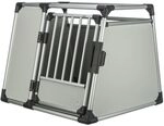 TRIXIE Transportbox Aluminium silber/hellgrau Transportbox Gr&ouml;&szlig;e L - XL (94 x...