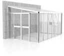 Vitavia Gew&auml;chshaus Helena 10200 inkl. 2 Seitenfenstern - 10,2 m&sup2; -wei&szlig;