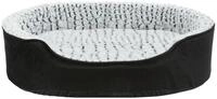 TRIXIE Vital Bett Lino, oval, 83 &times; 67 cm, schwarz/grau