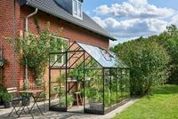 Juliana Gew&auml;chshaus Qube 6 - 5,9 m&sup2; (Gr. 3) 3 mm Sicherheitsglas schwarz