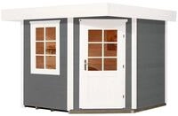 Weka Designhaus 213+ mit extra hoher T&uuml;r - 28 mm grau Designhaus 213 Gr. 1...