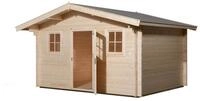 Weka 45 mm Weekendhaus 138 mit Vordach 60cm 380 x 300 cm - 50 % Rabatt auf