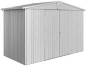Biohort Ger&auml;tehaus Europa mit Doppelt&uuml;re - 316 x 156 cm (Gr. 4A), silber-metallic