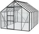 Vitavia Gew&auml;chshaus Merkur 9900 inkl. 2 Dachfenstern - 9,9 m&sup2; -schwarz-3 mm