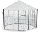 Vitavia Gew&auml;chshaus Juno/Hera 9000 inkl. 3 Seitenfenstern - 9,0 m&sup2; Alu-blank