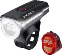 Sigma Sport 07107881, Sigma Sport Leuchten-Set Aura 60 / Nugget II schwarz