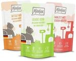 MJAMJAM Mixpaket 12 x 125 Gramm Katzennassfutter Mixpaket I mit Huhn, Rind und Herzen