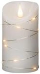 Konstsmide Weihnachtsbeleuchtung LED Echtwachskerze 3D Flamme 13 Tropfen
