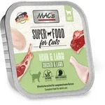 MAC's Cat 85g Schale Katzennassfutter Sparpaket 32 x 85 Gramm Huhn & Lamm