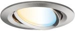 Paulmann LED Einbauleuchte Smart Home Nova Plus Coin LED schwenkbar Eisen geb&uuml;rstet