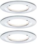 Paulmann Einbauleuchte Nova Coin 3er LED 3x6,5W chrom rund starr