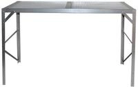 Vitavia Aluminium-Tisch mit Hohlkammerplatten - 1 Ebene-alu-natur