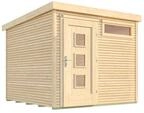 Weka Gartenhaus Designhaus wekaLine 171 - 28 mm naturbelassen 295 x 301 cm (Gr....