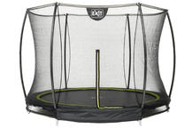 Exit Silhouette Bodentrampolin mit Sicherheitsnetz 153 x 214 cm schwarz