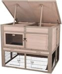 TRIXIE natura Kleintierstall XL mit W&auml;rmed&auml;mmung, 120 &times; 98 &times; 94 cm