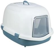 TRIXIE Katzentoilette Primo XXL Top, mit Haube, 56 &times; 47 &times; 71 cm, blau/wei&szlig;