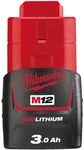 Milwaukee M12B3 LI-ION AKKUMULATOR 3.0AH 4932451388