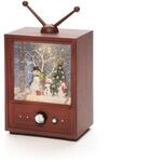 Konstsmide Weihnachtsbeleuchtung LED Fernseher mit 3 Schneem&auml;nnern
