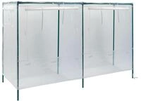 Vitavia Hochbeetabdeckung Eckig aus PE Folie mit integriertem UV Schutz B 158 x T 75