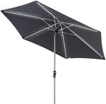doppler Mittelmastschirm ACTIVE 300 Auto Tilt LED, Aluminium Silber / 100 % Polyester