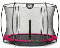 Exit Silhouette Bodentrampolin mit Sicherheitsnetz-&Oslash; 244 cm-rosa