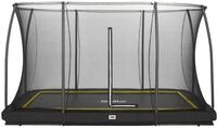 Salta Trampolin Comfort Edition Ground mit Sicherheitsnetz 366 x 244 cm schwarz