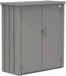 Biohort Terrassenschrank Romeo B 132 x T 57 x H 140 cm (Gr&ouml;&szlig;e M) quarzgrau-metallic