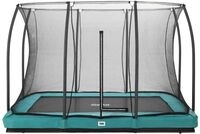 Salta Trampolin Comfort Edition Ground mit Sicherheitsnetz 305 x 214 cm gr&uuml;n