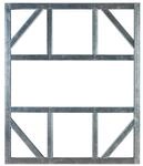 Globel Fundamentbodenrahmen f&uuml;r Metallger&auml;tehaus Gartenmanager Dream 295 x 237 cm