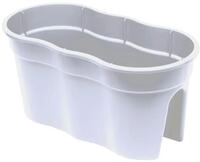 KHW Flowerclip XL, 2er Set Kartonverpackung, wei&szlig;