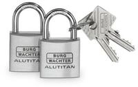 Burg W&auml;chter Vorhangschlossset Alutitan DUO 770 30 SB